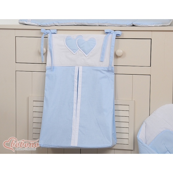Diaper Nappy bag for Boy - Hanging Hearts blue