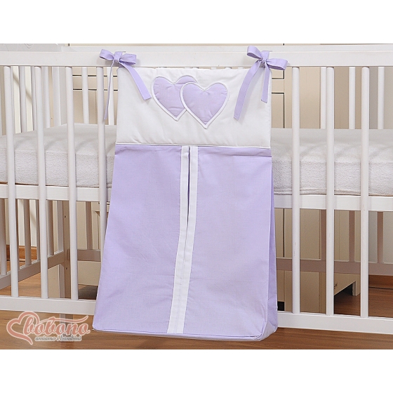 Diaper Nappy bag- Hanging Hearts lilac