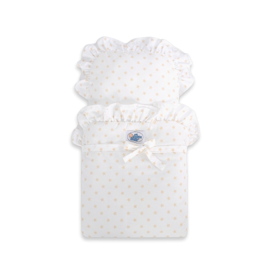 Doll pram Mila White with Cream -754