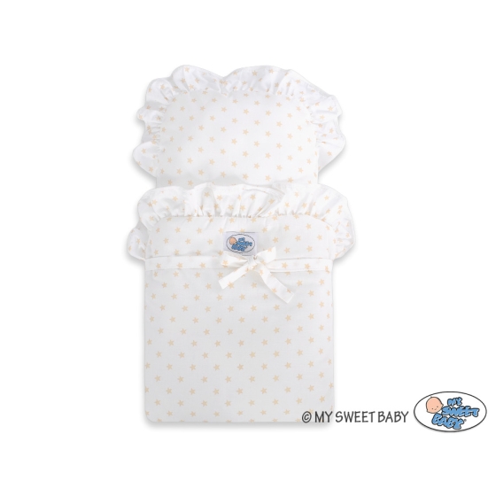 Doll pram Mila White with Cream -754
