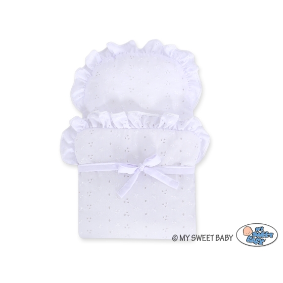 Doll pram no. 91699White Bedding Set