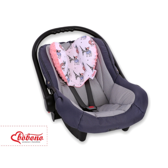 Double-sided Baby head support pillow - little doggies