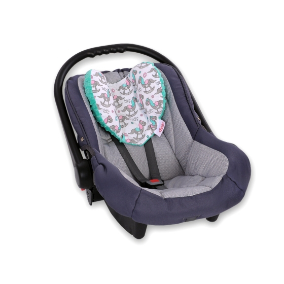 Double-sided Baby head support pillow - rocking horses