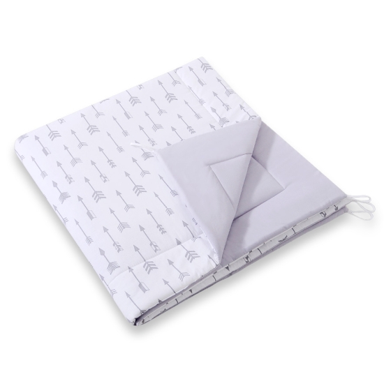 Double-sided teepee playmat- Gray arrows