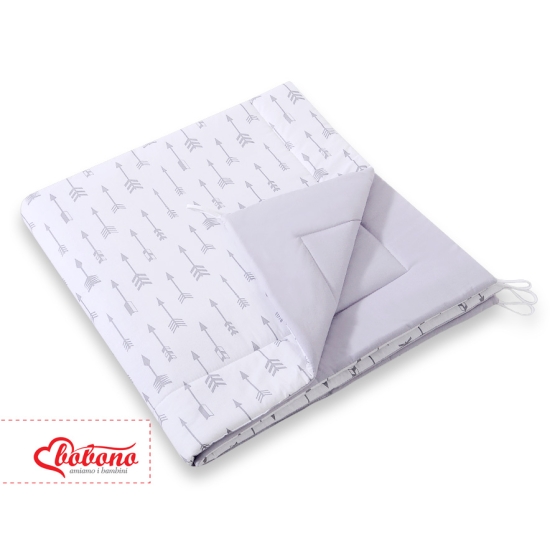Double-sided teepee playmat- Gray arrows