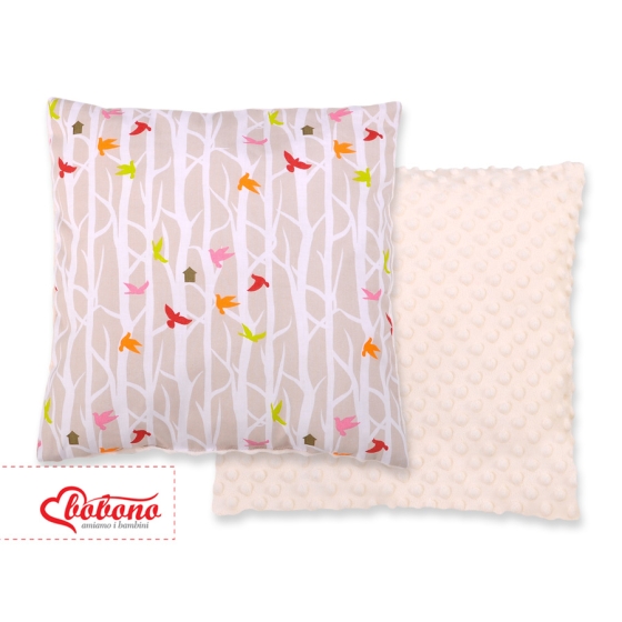 Doublesided Baby - Rest Decorative Pillow - beige trees