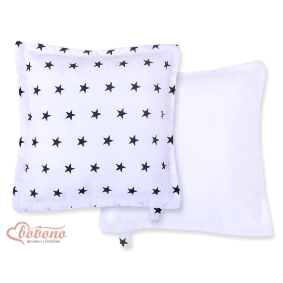 Doublesided Baby - Rest Decorative Pillow- Black stars
