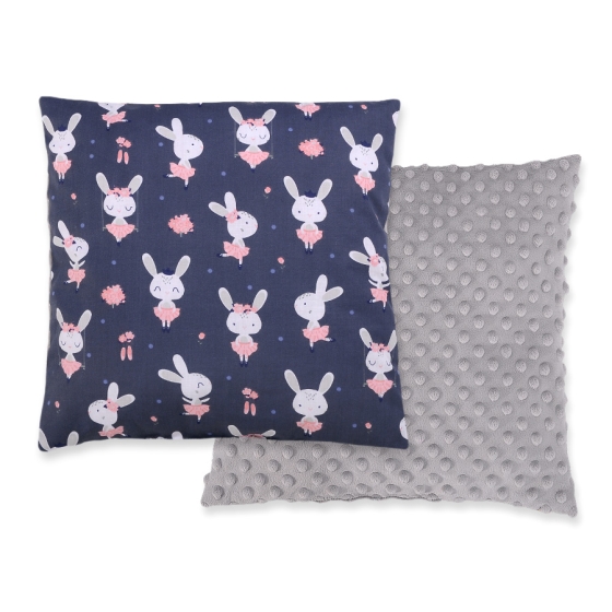 Doublesided Baby - Rest Decorative Pillow -blue rabbits