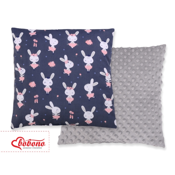 Doublesided Baby - Rest Decorative Pillow -blue rabbits