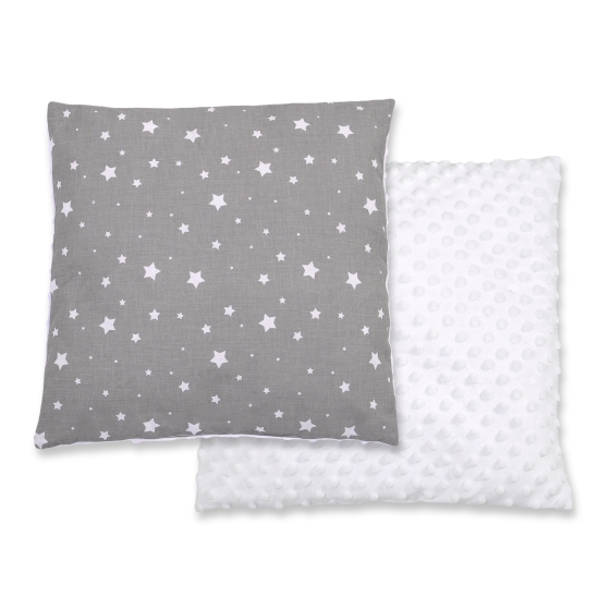 Doublesided Baby - Rest Decorative Pillow - mini stars white