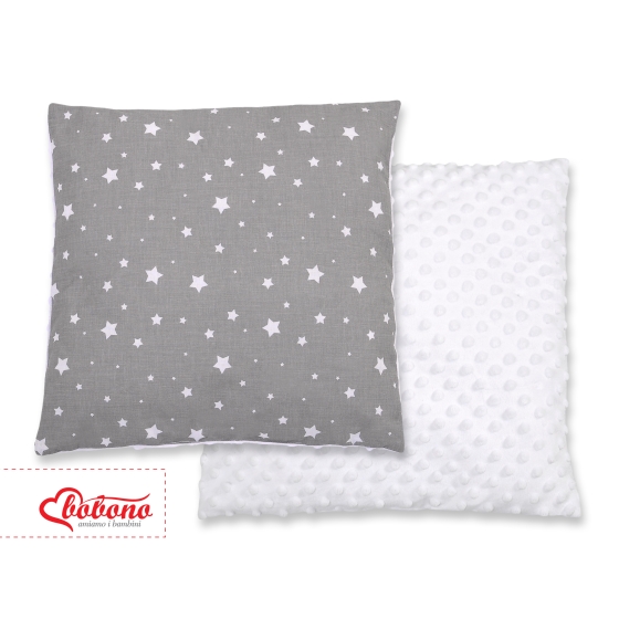 Doublesided Baby - Rest Decorative Pillow - mini stars white