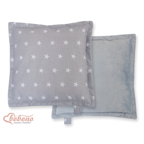 Doublesided Baby - Rest Decorative Pillow- Stars Gray