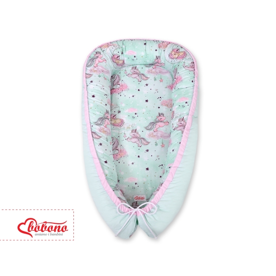 Doublesided Babynest- unicorn mint/mint