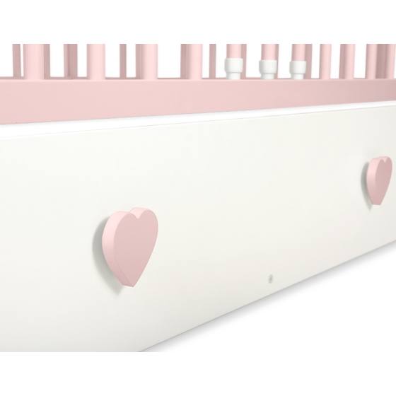Drawer for baby cot 120x60cm MAXI- Hearts