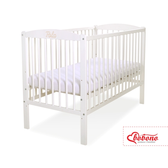 Engrave on the front of baby cot no. 5003-07