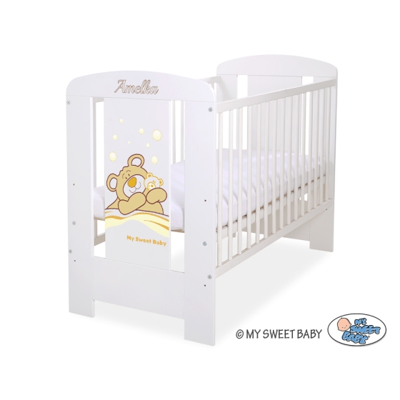 Engrave on the front of baby cot no. 5005-07
