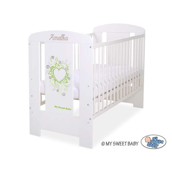 Engrave on the front of baby cot no. 5010-07