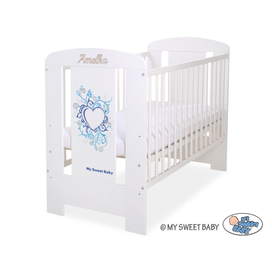 Engrave on the front of baby cot no. 5010-07