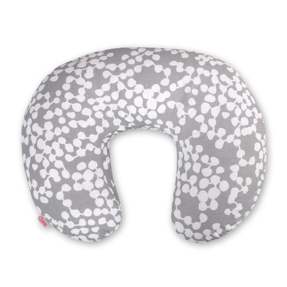 Extra cover for feeding pillow- bubbles gray