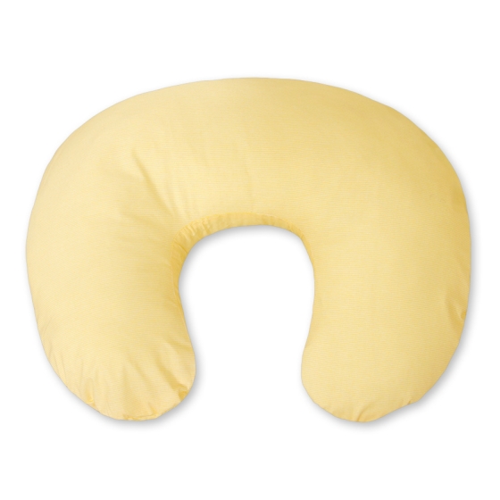Extra cover for feeding pillow- Hanging Hearts yellow stripes