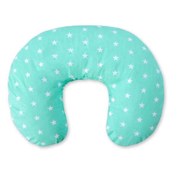 Extra cover for feeding pillow- Mint Stars