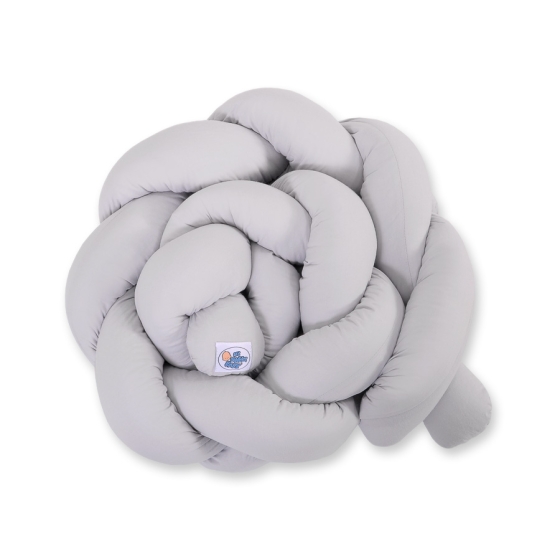 Extra Thick High Braided Cushion Knot bumper- gray