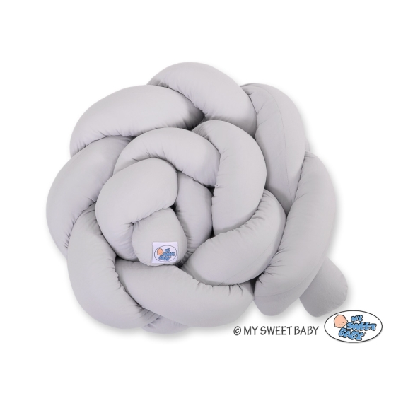 Extra Thick High Braided Cushion Knot bumper- gray