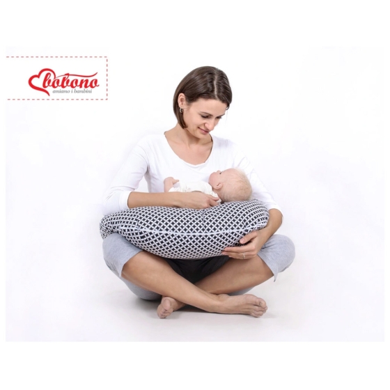 Feeding pillow - dream catchers dark blue