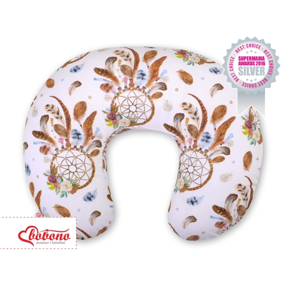 Feeding pillow - dream catchers white