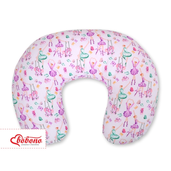 Feeding pillow for Baby- ballerinas lilac