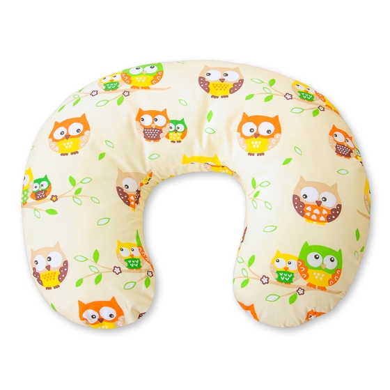 Feeding pillow for Baby- Basic cream owls