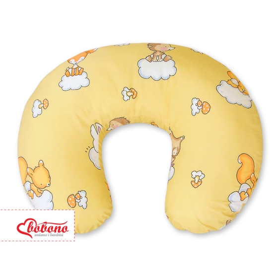 Feeding pillow for Baby- Basic Forest Animals cream