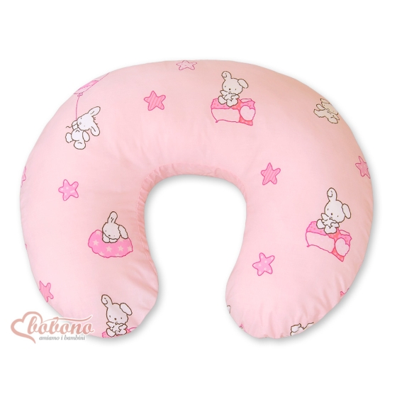 Feeding pillow for Baby- Basic Teddy bear with balloon pink