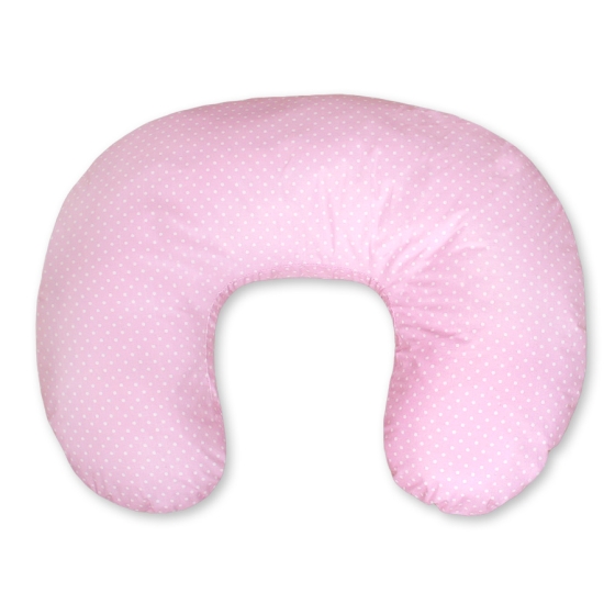 Feeding pillow for Baby- Basic white dots on pink