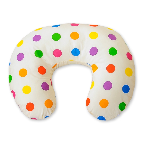 Feeding pillow for Baby- big dots on creme
