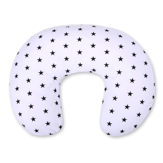 Feeding pillow for Baby- Black stars