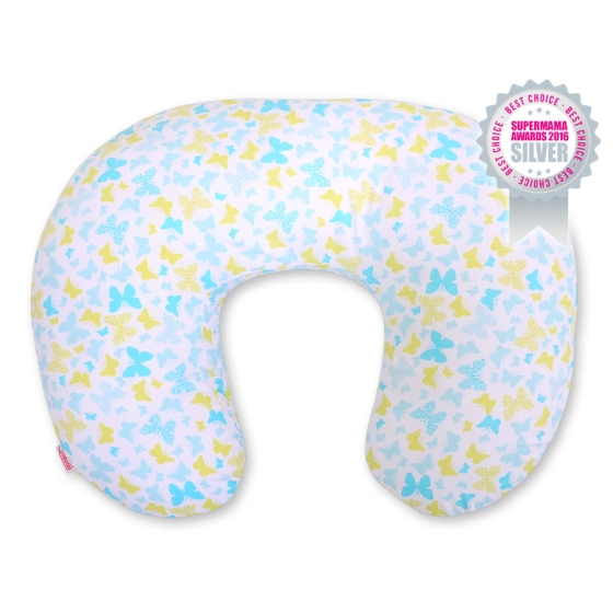 Feeding pillow for Baby- blue butterflies