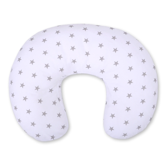 Feeding pillow for Baby- Gray Stars