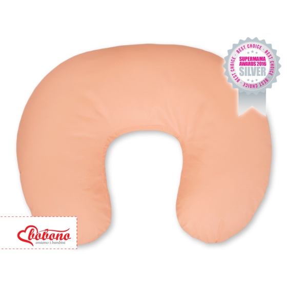 Feeding pillow for Baby- Hanging hearts orange