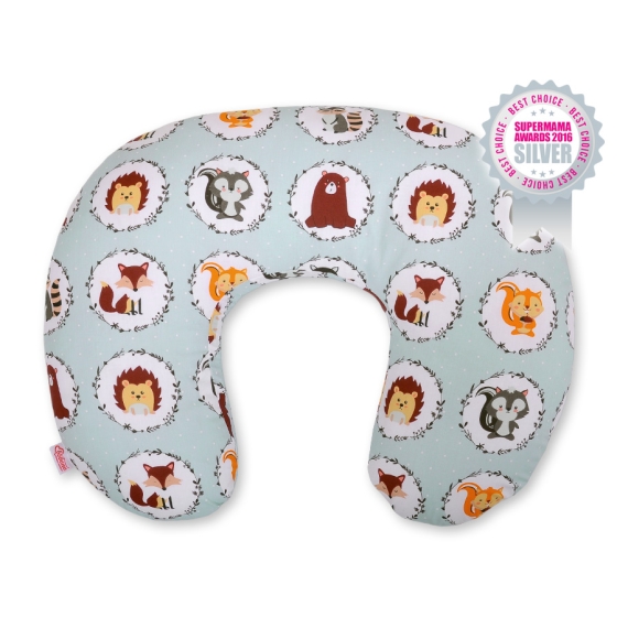 Feeding pillow for Baby- mint animals