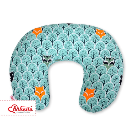 Feeding pillow for Baby- mint forest