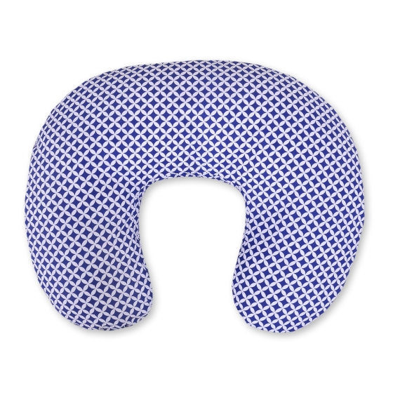 Feeding pillow for Baby- Navy blue flower pattern