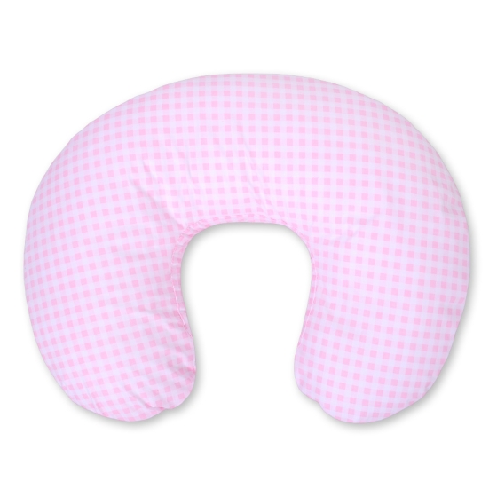 Feeding pillow for Baby- Pink checkered