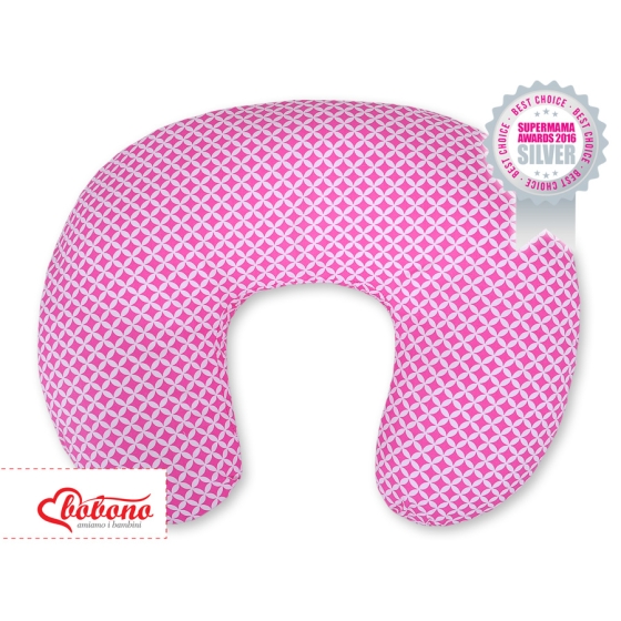 Feeding pillow for Baby- Pink flower pattern