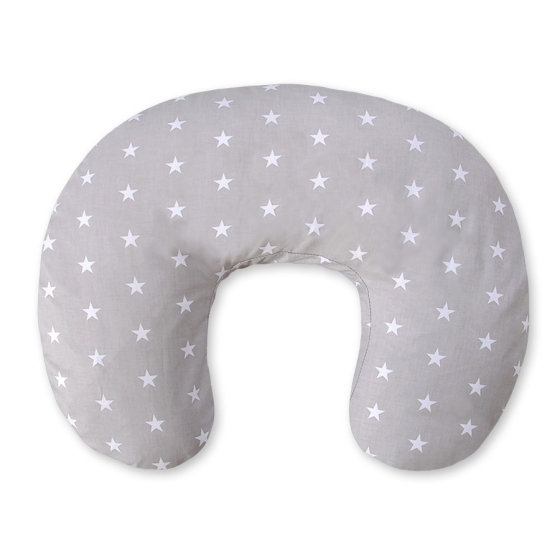 Feeding pillow for Baby- Stars Gray