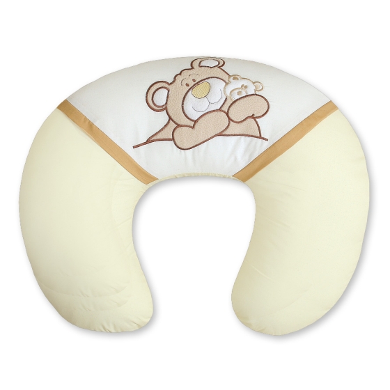Feeding pillow for Baby- Teddy Bear Barnaba cream