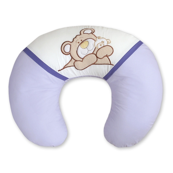 Feeding pillow for Baby- Teddy Bear Barnaba lilac