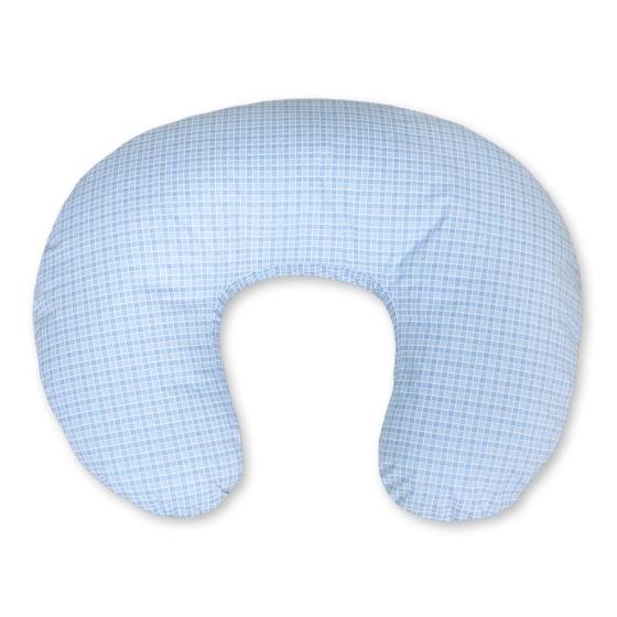 Feeding pillow for Baby- Teddy Bear with bow blue