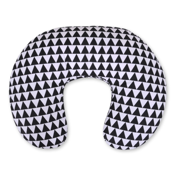 Feeding pillow for Baby- triangles black