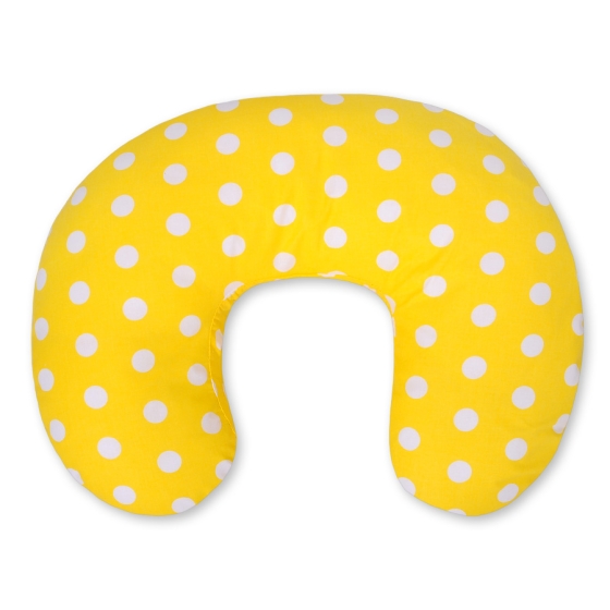 Feeding pillow for Baby- white dots on yellow